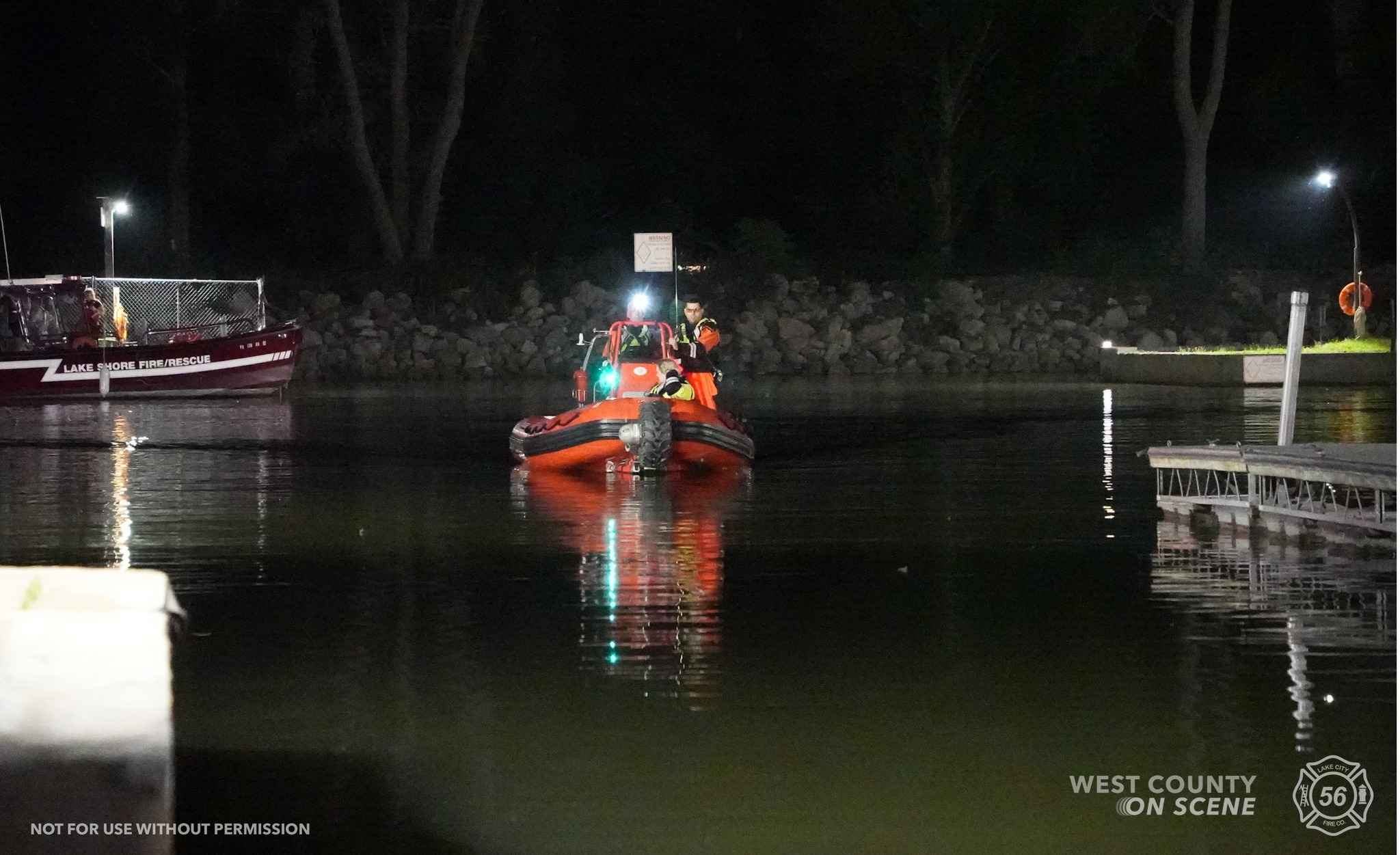 Water Rescue Team Assists Lake Shore
