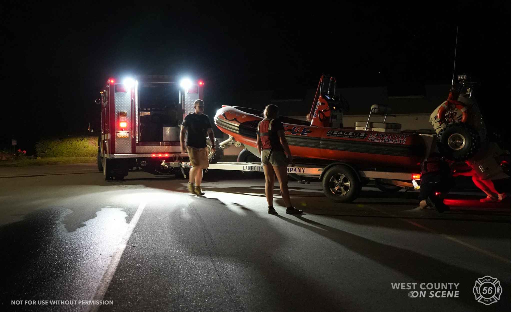 Water Rescue Team Assists Lake Shore