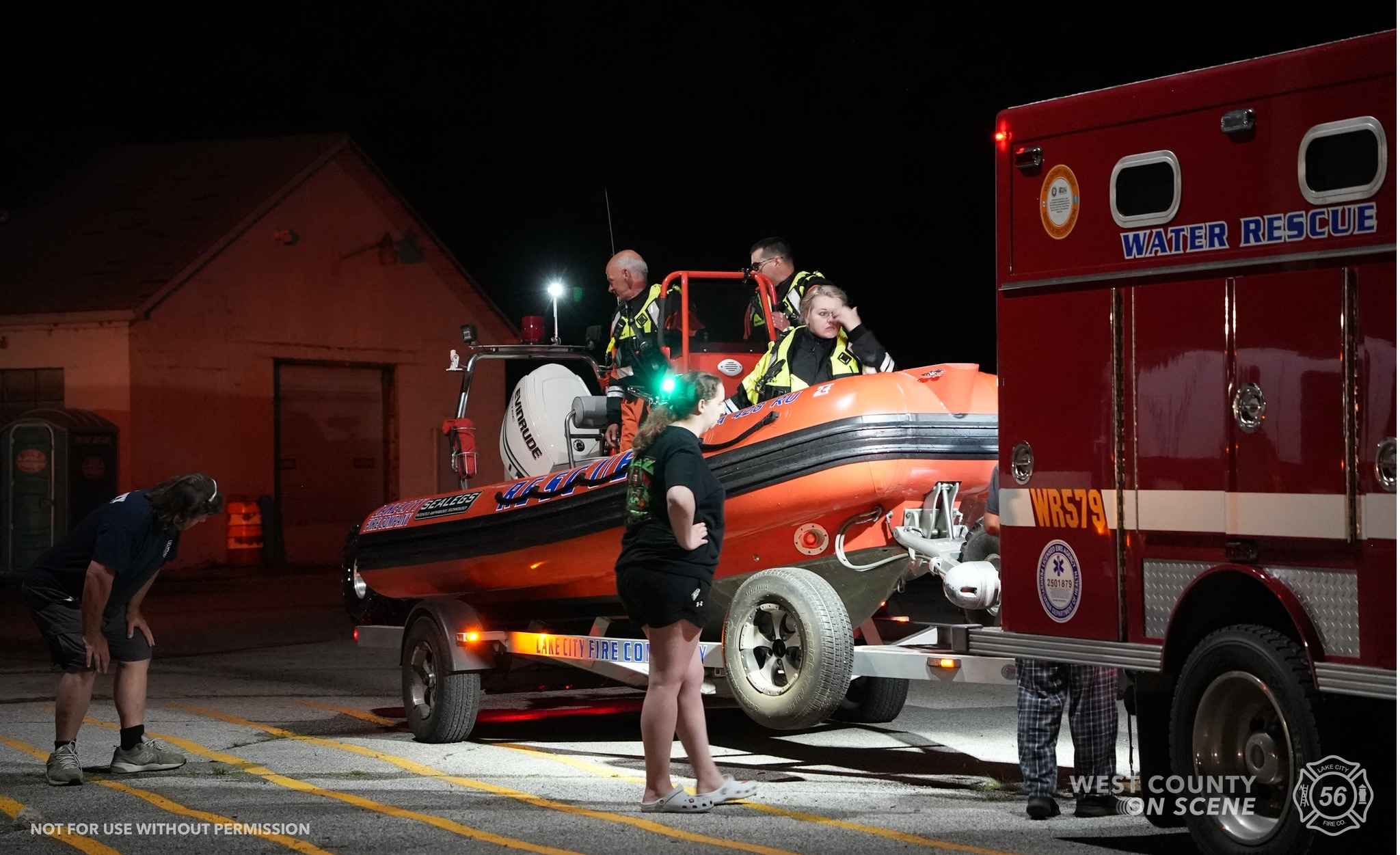 Water Rescue Team Assists Lake Shore