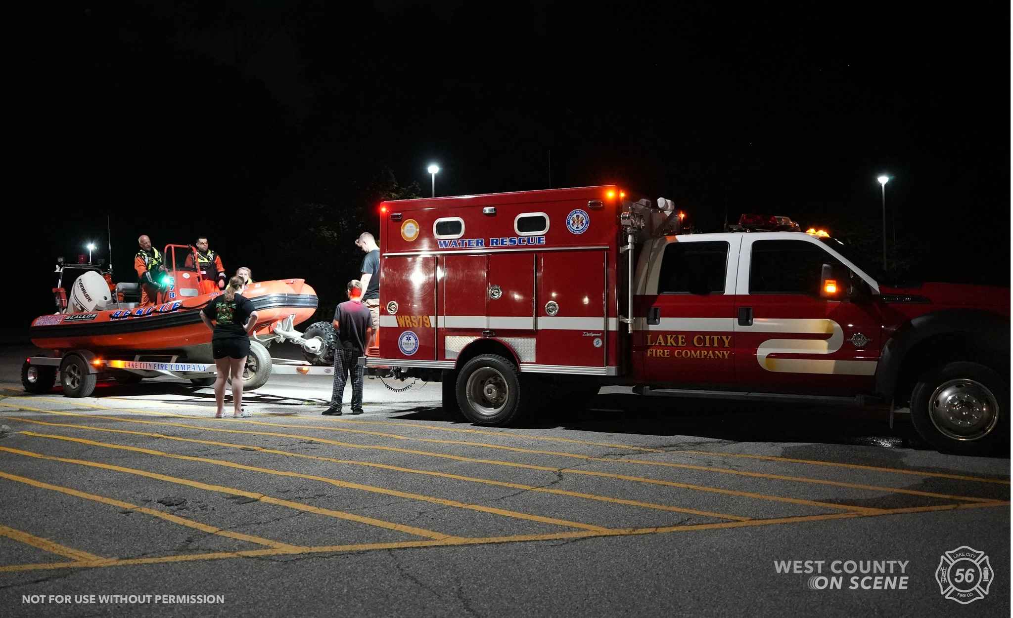Water Rescue Team Assists Lake Shore