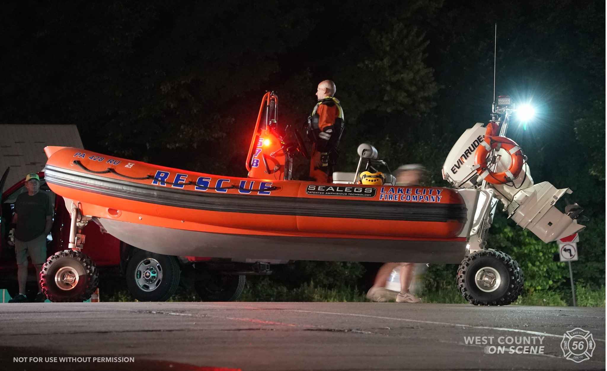 Water Rescue Team Assists Lake Shore